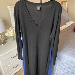 Ann Taylor V-Neck Sweater Dress Size Large